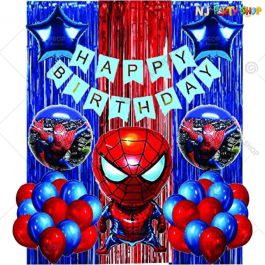 06T - Spiderman Theme Birthday Decoration Combo