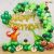 013M - Dinosaur Theme Happy Birthday Decoration Combo - Set Of  52