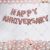 0B5 - Happy Anniversary Decoration Combo - Rose Gold  & Silver - Set Of 47
