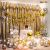 011W - Birthday Party Decoration Combo - Golden & Silver - Set of 80