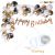 015K - Birthday Party Decoration Combo - Gold & White - Set of 59