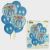 Baby Boy Foil Set With Rubber Balloons - Set of 7