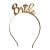 Bride Gold Metal Hairband 
