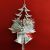 Christmas Tree with Angel/Bell Hanging - Silver