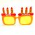 Happy Birthday Candle Party Goggle - Yellow