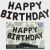 Happy Birthday Foil Balloon - Black