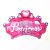 Happy Birthday Princess Crown Shape Foil Balloon