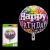 Happy Birthday Round Foil Balloon - Polka Dots