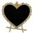 Wooden Slate With Stand - Heart Shape