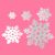 Glitter Snowflakes Xmas Decorations