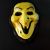 Laughing Ghost Scarry Horror Mask for Halloween - Yellow Color