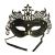 Masquerade Ajooba Eye Mask - Metallic Black