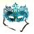 Masquerade Ajooba Eye Mask - Metallic Blue