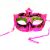 Masquerade Glitter Eye Mask - Metallic Pink
