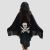 Skeleton Print Black Halloween Costume