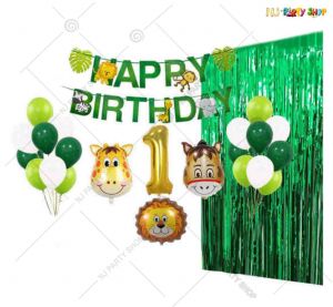 Jungle Animal Theme Birthday Decorations & Party Supplies