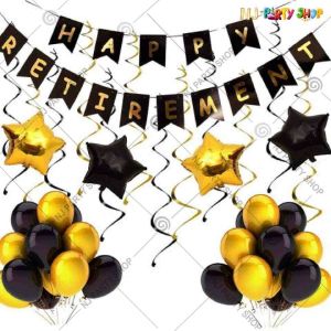 03A - Happy Retirement Decoration Combo - Set of  41