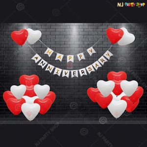 13A - Happy Marriage Anniversary Decoration Combo