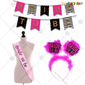 015X - Bride To Be Combo - Bachelorette Party Decorations  - Set of 11
