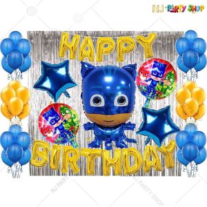 016T -PJ Mask Theme Birthday Decoration Combo - Set of 50