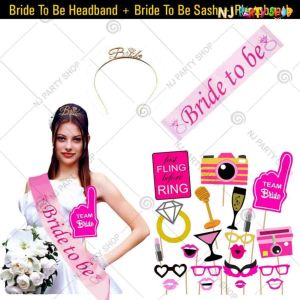 07X - Bride To Be Combo - Bachelorette Party Decorations  - Set of 23