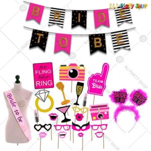 09X - Bride To Be Combo - Bachelorette Party Decorations  - Set of 32