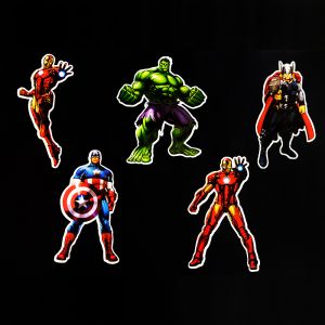 Avengers Theme Cutouts/Stickers Decoration - Set of 5 - 1FT Height