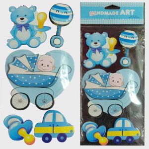 Baby Boy 3D Stickers - Baby Shower & Baby Welcome Decoration