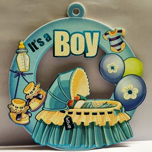 Baby Boy Sunboard Hanging Decoration - Model 1002