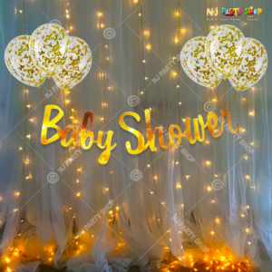 017M - Baby Shower Decoration Combo Kit With Lights - Set of 17