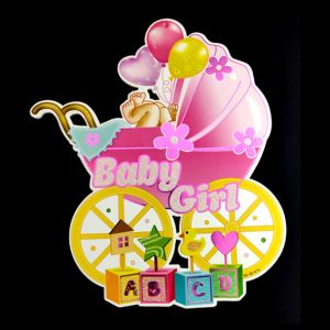 Baby Shower Decoration Postures - Pink