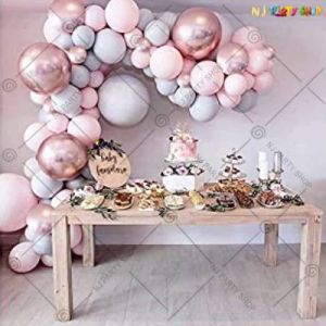 Balloon Arch Decoration Garland Kit - Rose Gold  & Pink - Set Of 62