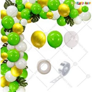 Balloon Arch Decoration Garland Kit -Yellow & Green - Set Of 77