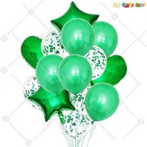 Balloon Combo - Green - Set Of 14