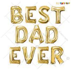 Best Dad Ever Foil Balloon Banner