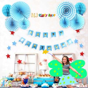 014A Model - Birthday Decoration Combo Kit - Blue