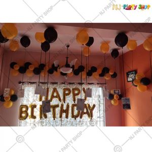 Birthday Decorations - Black & Golden - Model 1002