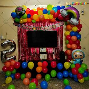 Kids Birthday Decorations - CoComelon Cartoon Theme - Model - 1040