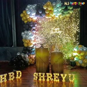Birthday Decorations - Multi Colour - Shimmer Party Decorations - Model 1013