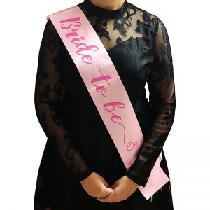 Bride To Be Sash - Baby Pink