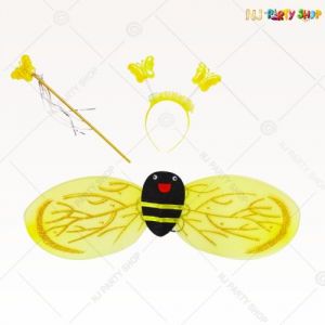 Bumble Bee Wings, Headband & Wand