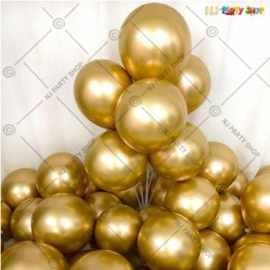 Chrome Balloon - Golden - Set Of 25