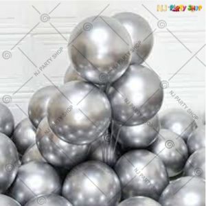 Chrome Balloon - Silver - Set Of 25