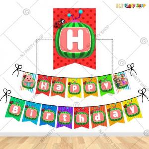 Cocomelon Theme Birthday Decoration Banner