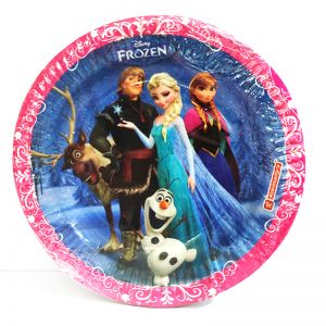 Frozen Theme Paper Plates - Set of 10