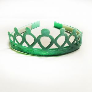 Glitter crown - Pastel Green 