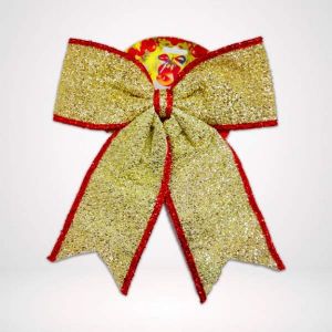 Golden Bow Christmas Decoration