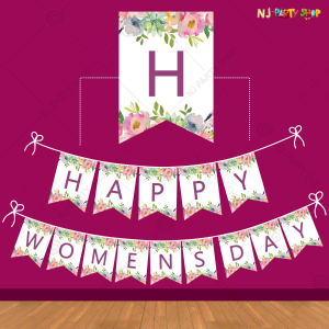 Happy Women's Day Banner Decoration