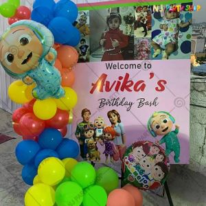 Kids Birthday Decorations - CoComelon Cartoon Theme - Model - 1044