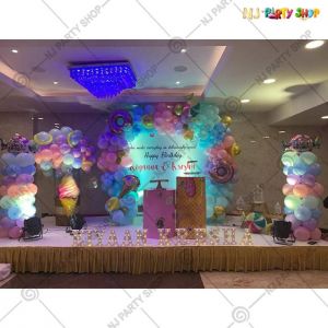 Kids Birthday Decorations - Donut & Icecream Theme - Model - 1042